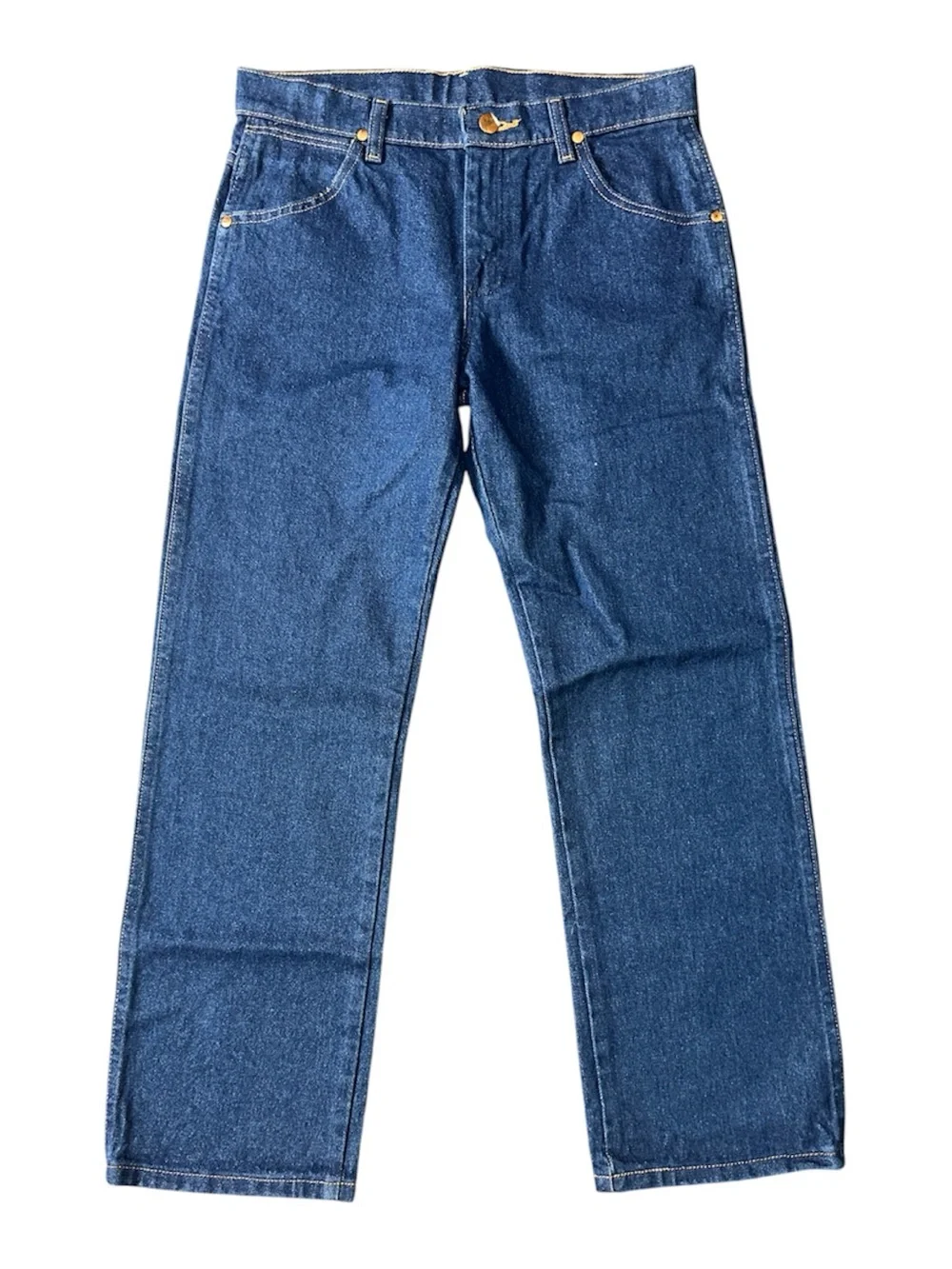 Wrangler Kids Dark Blue Straight-Leg Denim Jeans